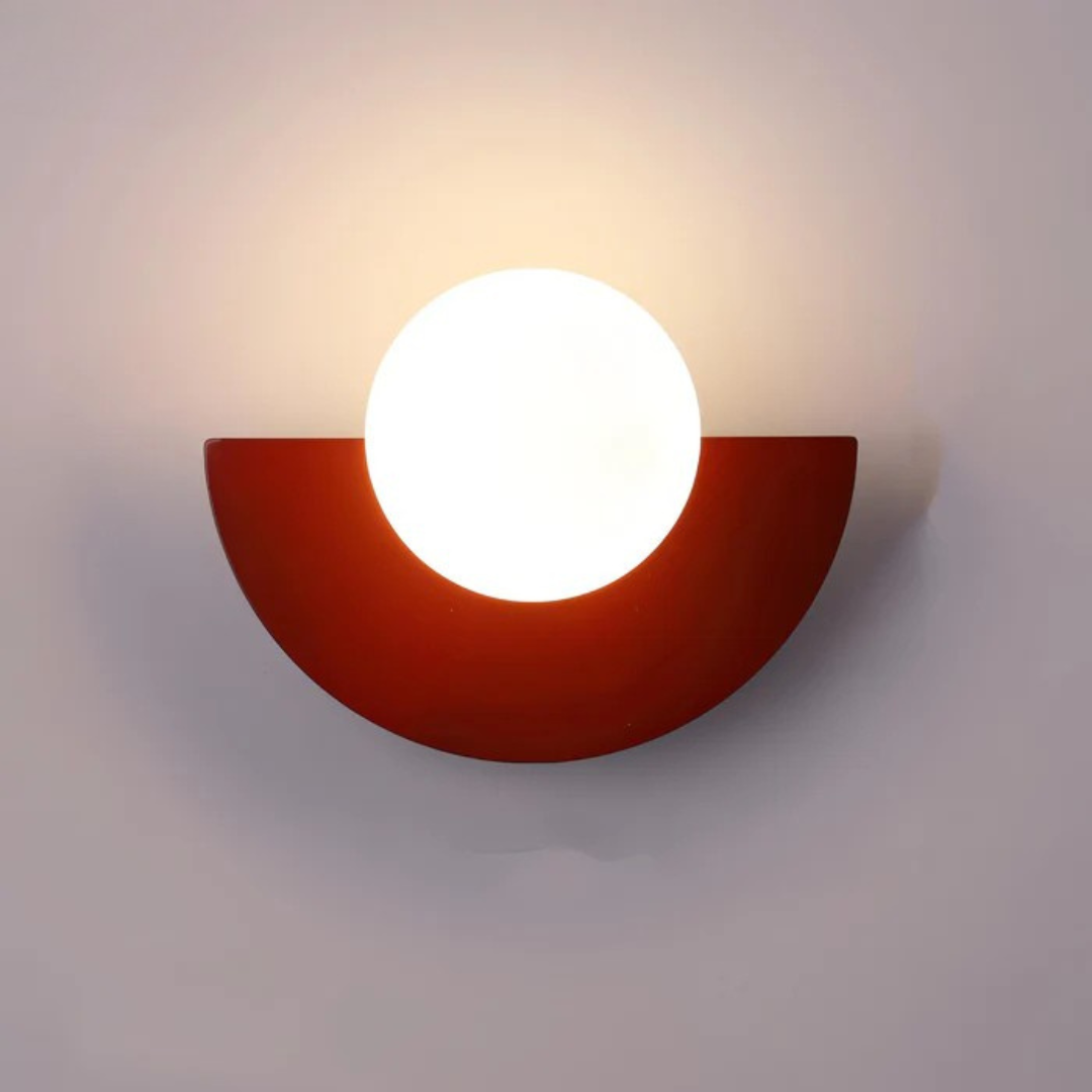 Doniar – Applique da parete LED minimalista moderna con globo in vetro 1 luce