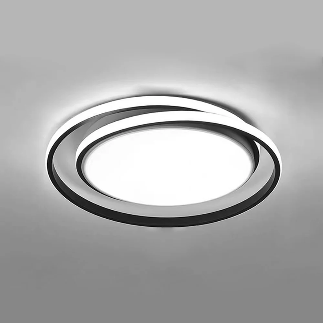 Round Metal Flush Mount Modern LED Ceiling Light - Image 5