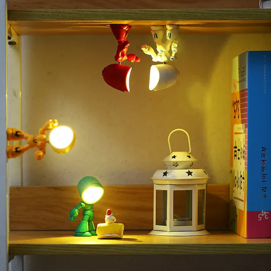 Novaryn – Lampada da tavolo LED moderna ispirata a robot 1 luce
