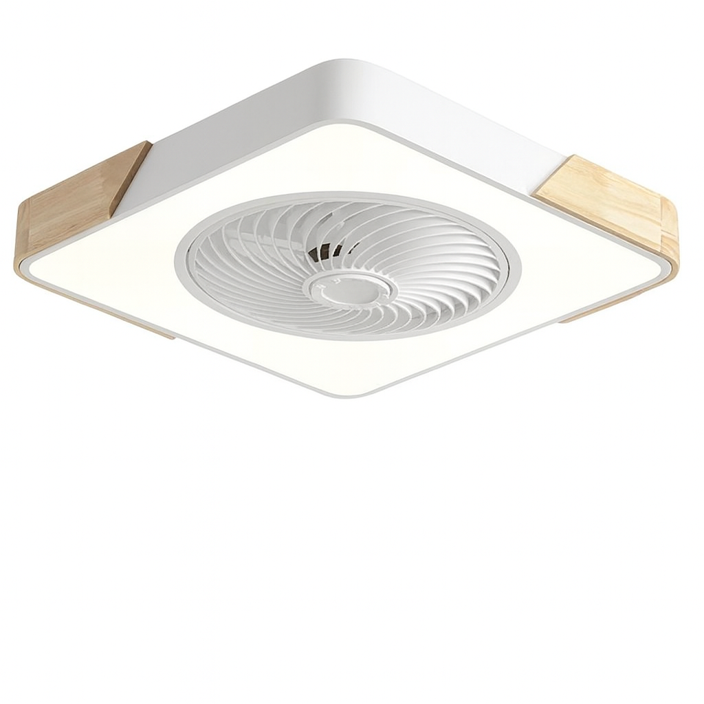 Cozara – Ventilatore da soffitto LED con telecomando per soggiorno