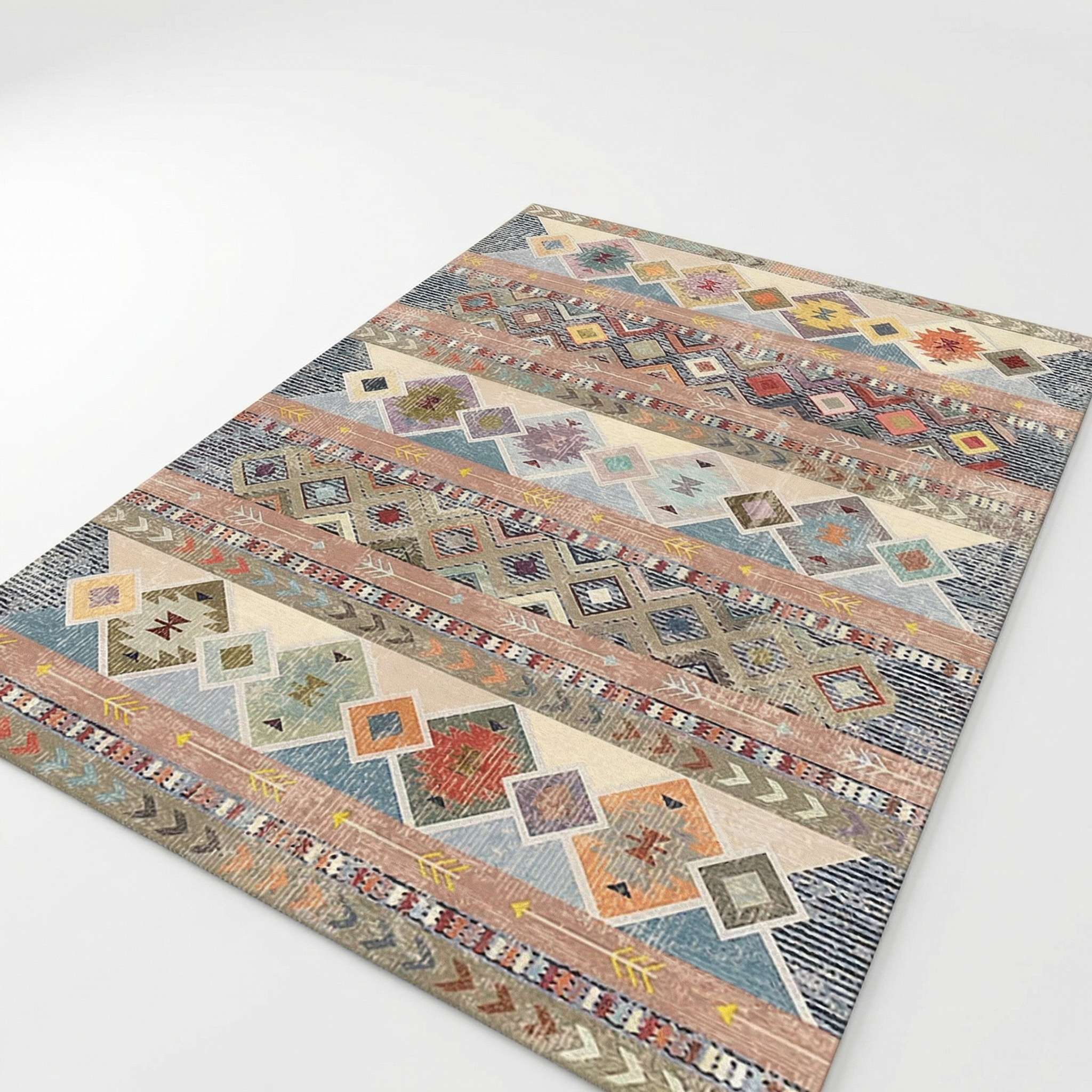 Zyphora - Tapis à motif ethnique rétro bohème