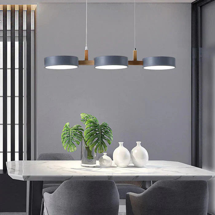 Trestra - Lampada a sospensione lineare design scandinavo per sala da pranzo e cucina