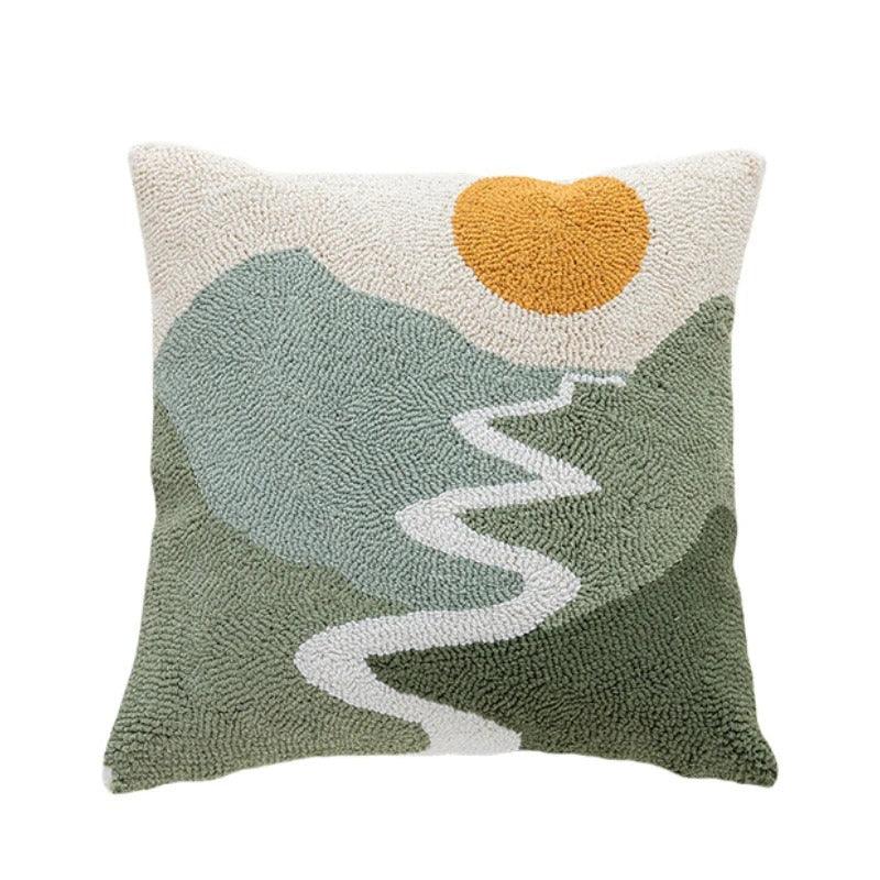 Velora – Housse de coussin en velours abstrait