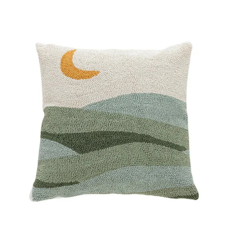 Velora – Housse de coussin en velours abstrait