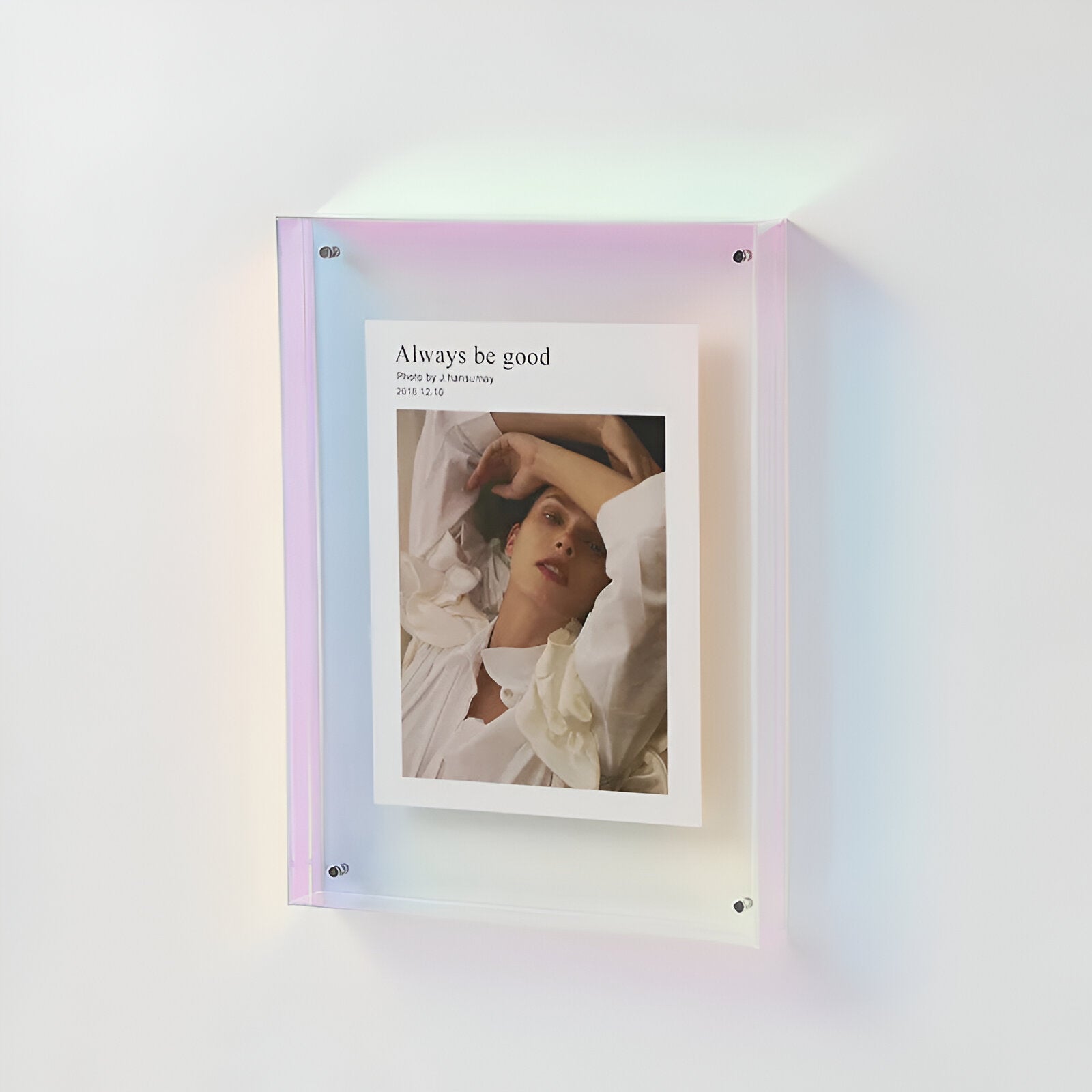 Diano - Cadre photo transparent en acrylique design minimaliste moderne