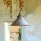 Valessio - Lampada a sospensione vintage LED con paralume metallico blu base E14