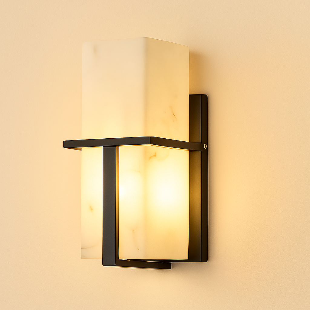 Lumérax - Applique murale extérieure effet marbre LED