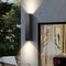 Faye - Applique murale LED extérieure haut-bas blanc chaud IP65
