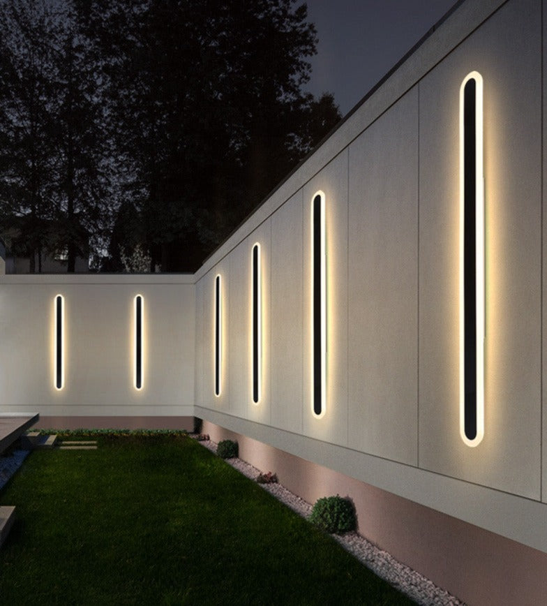 Emma - Applique murale LED extérieure étanche IP65 design allongé