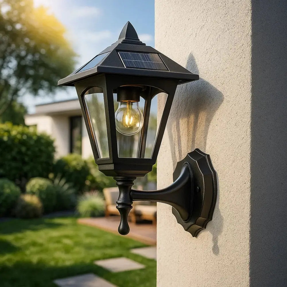 Solarynex – Lampe murale solaire extérieure design halo