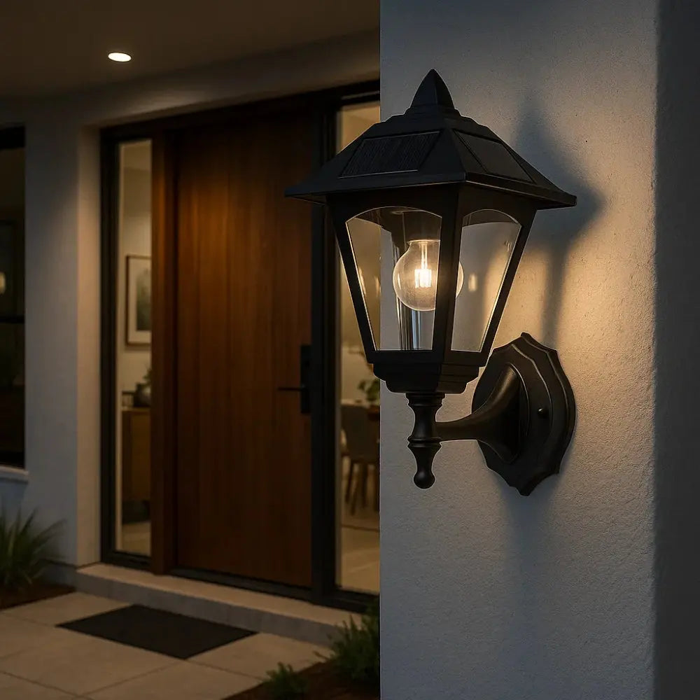 Solarynex – Lampe murale solaire extérieure design halo