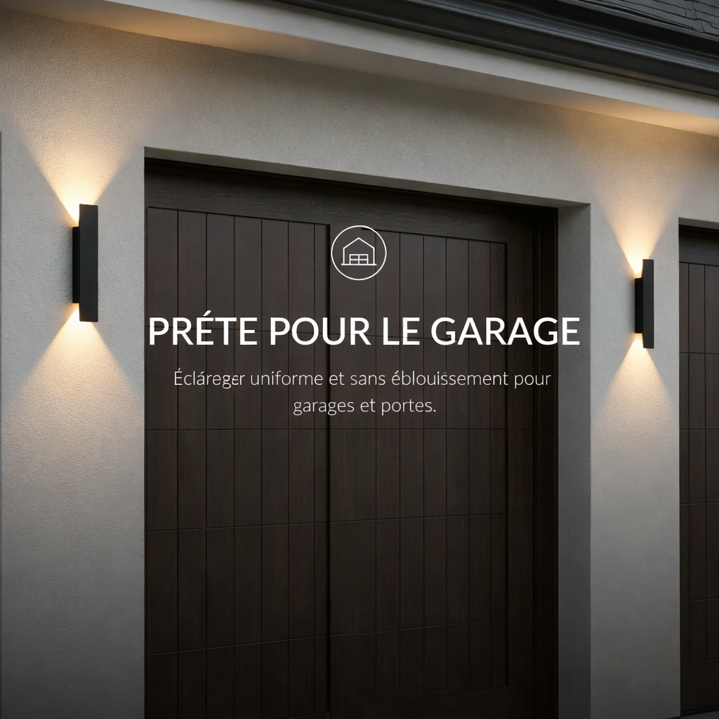 Lumirra - Lampada da parete LED impermeabile alluminio su e giù