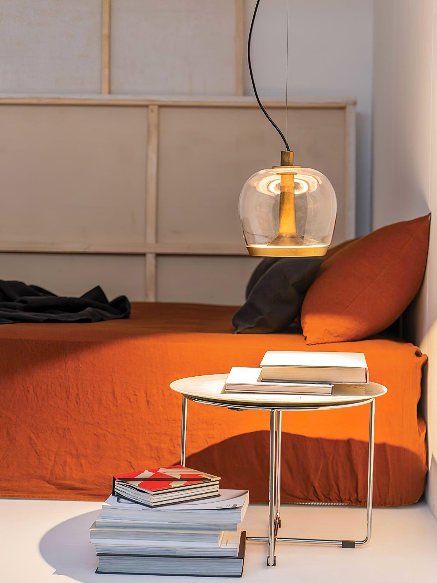 Cotalux - Lampada a sospensione nordica in vetro LED