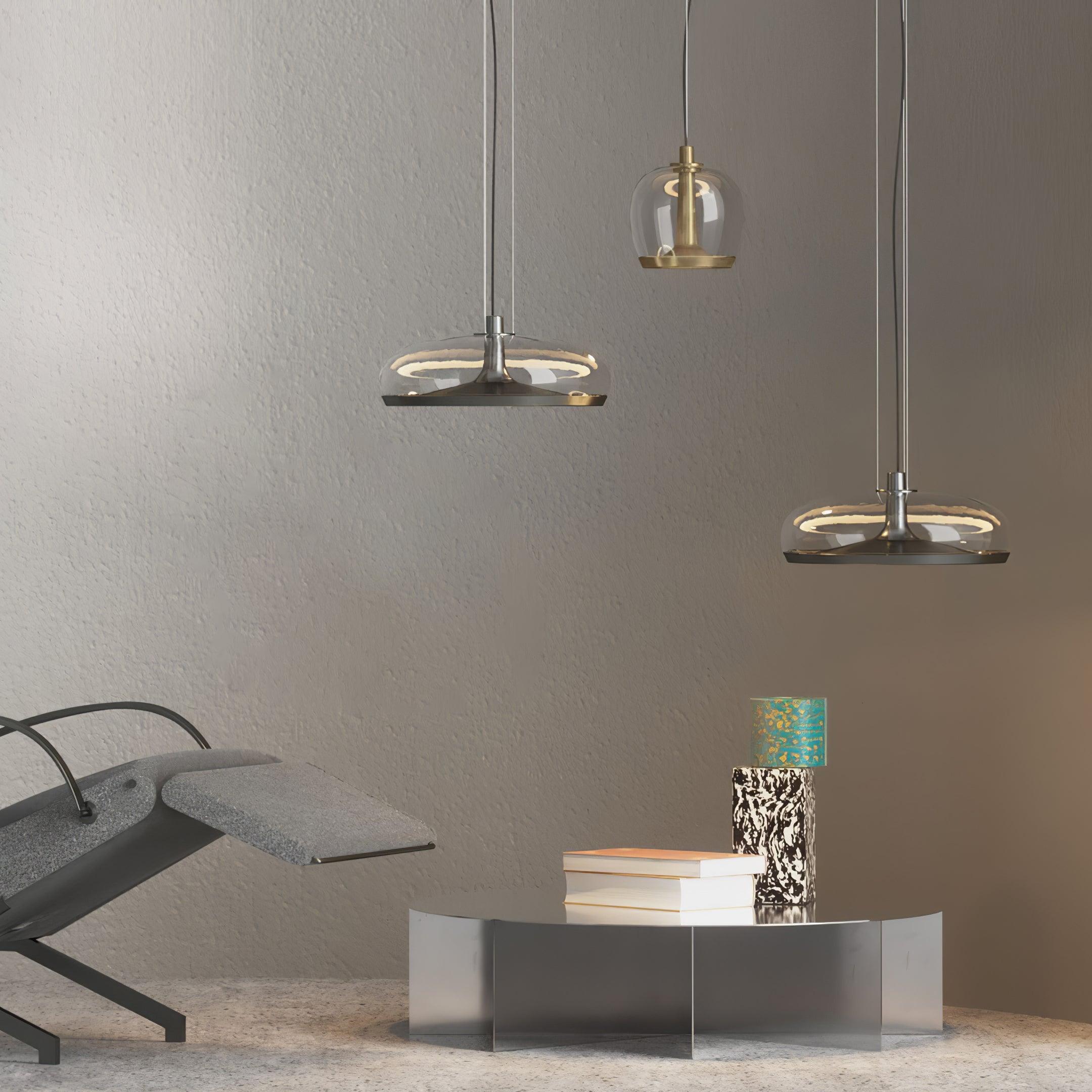 Cotalux - Lampada a sospensione nordica in vetro LED