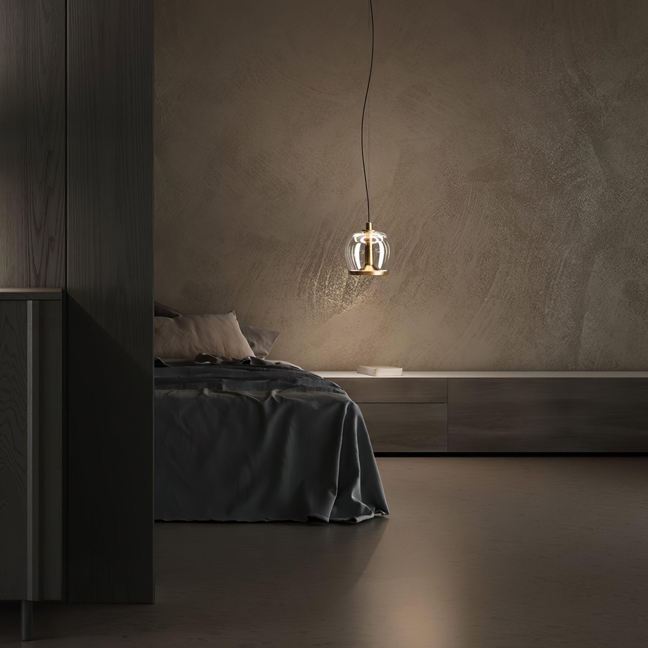 Cotalux - Lampada a sospensione nordica in vetro LED