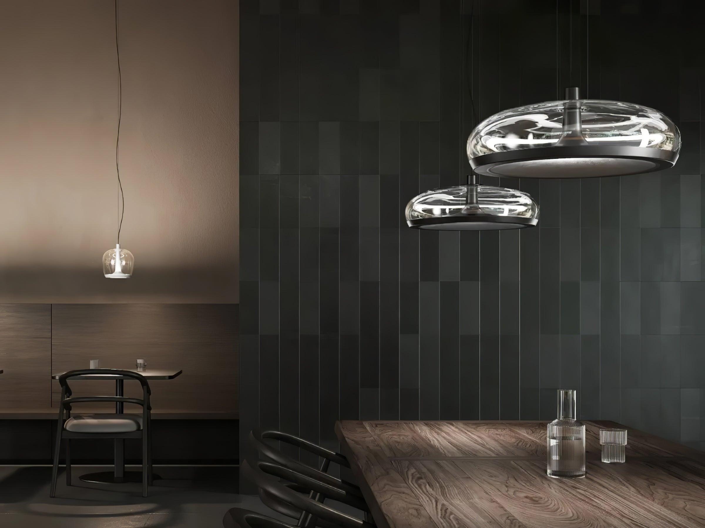 Cotalux - Lampada a sospensione nordica in vetro LED
