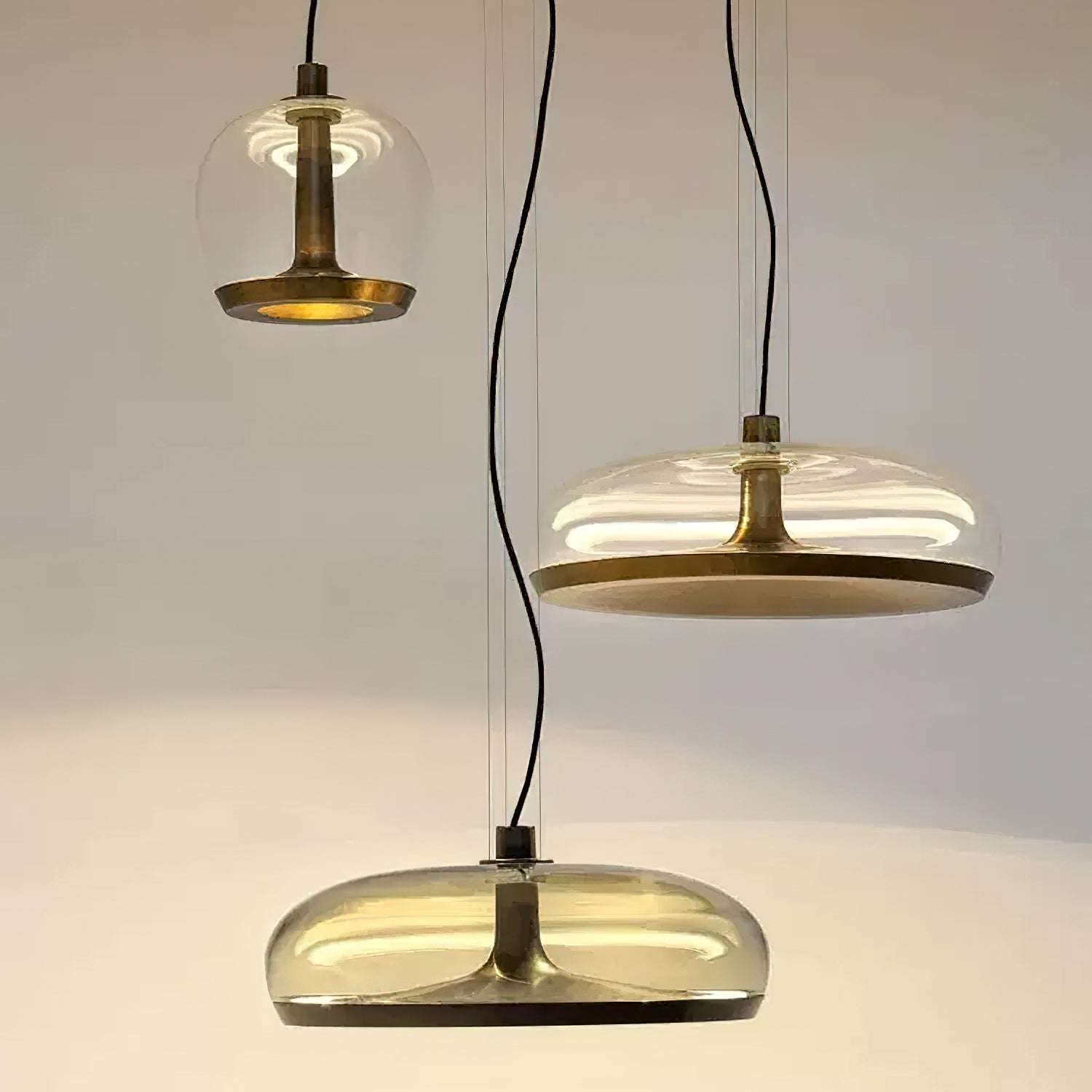 Cotalux - Lampada a sospensione nordica in vetro LED