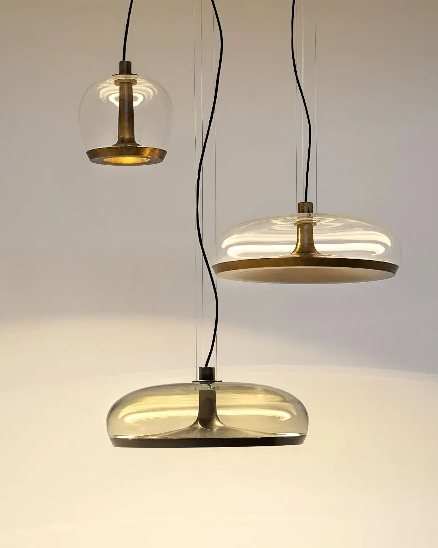 Cotalux - Lampada a sospensione nordica in vetro LED
