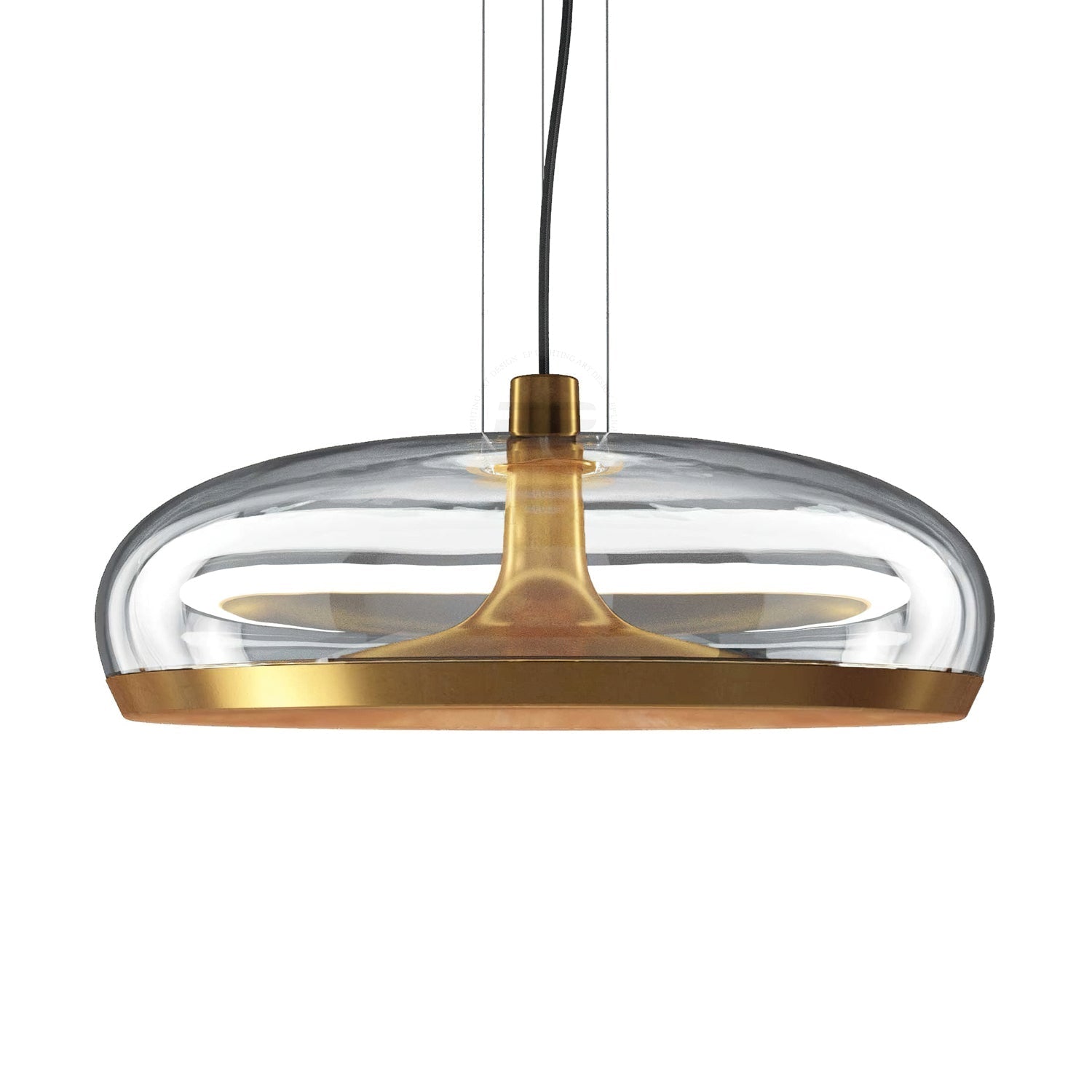 Cotalux - Lampada a sospensione nordica in vetro LED