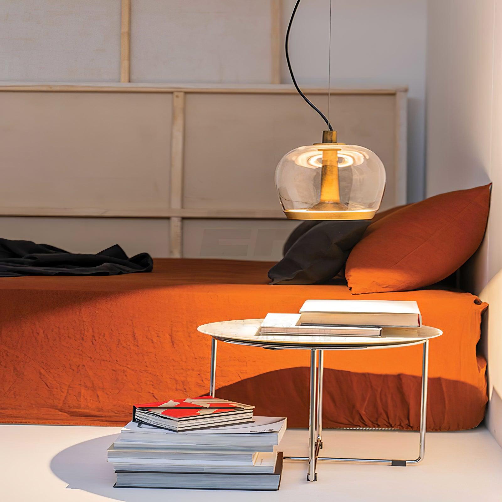 Cotalux - Lampada a sospensione nordica in vetro LED
