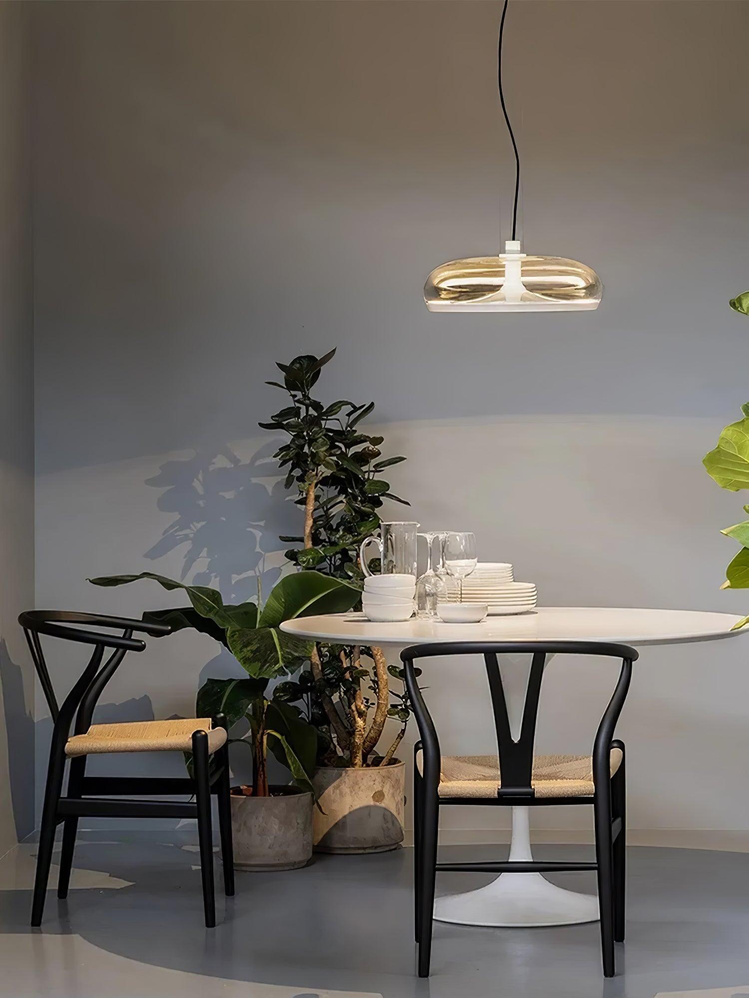 Cotalux - Lampada a sospensione nordica in vetro LED