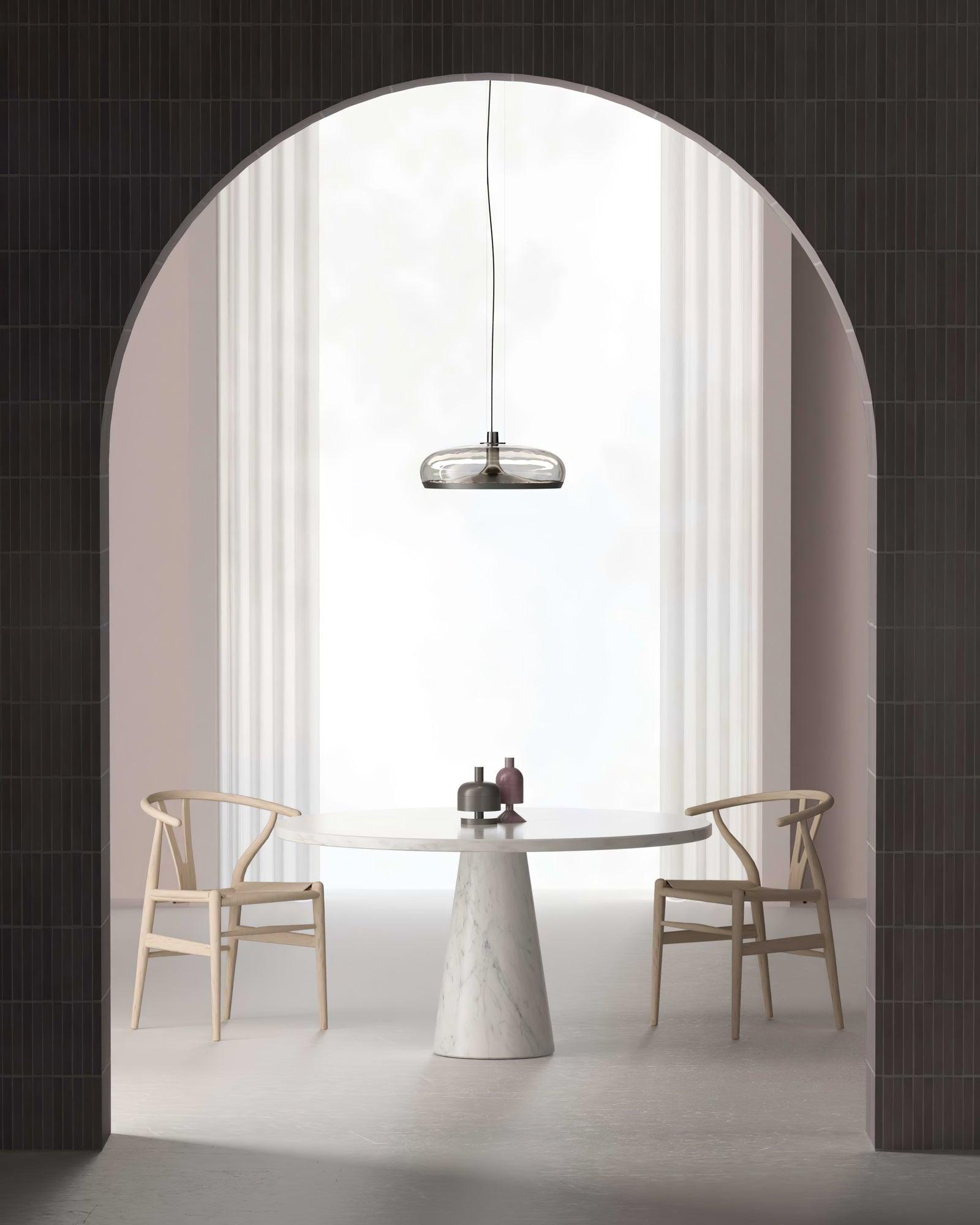 Cotalux - Lampada a sospensione nordica in vetro LED