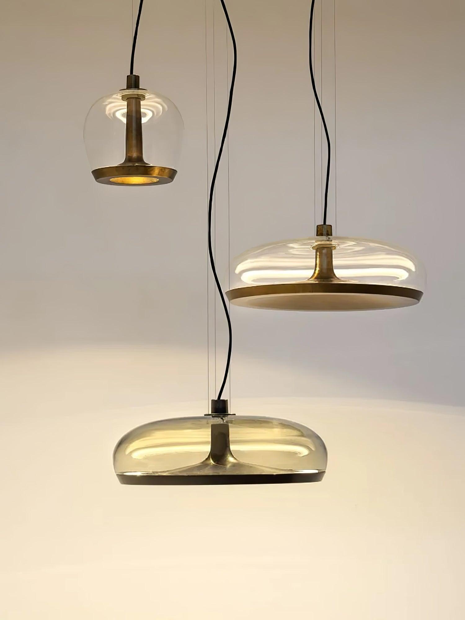 Cotalux - Lampada a sospensione nordica in vetro LED