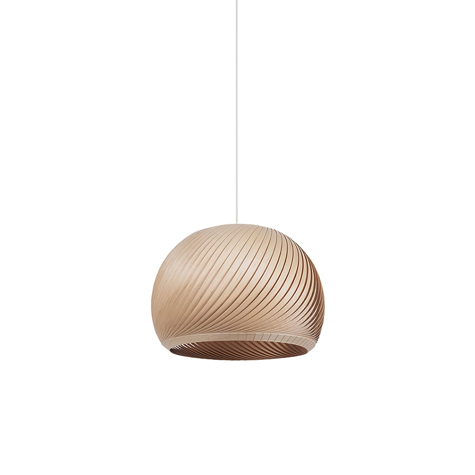 Spirava - Suspension spirale vintage en bois