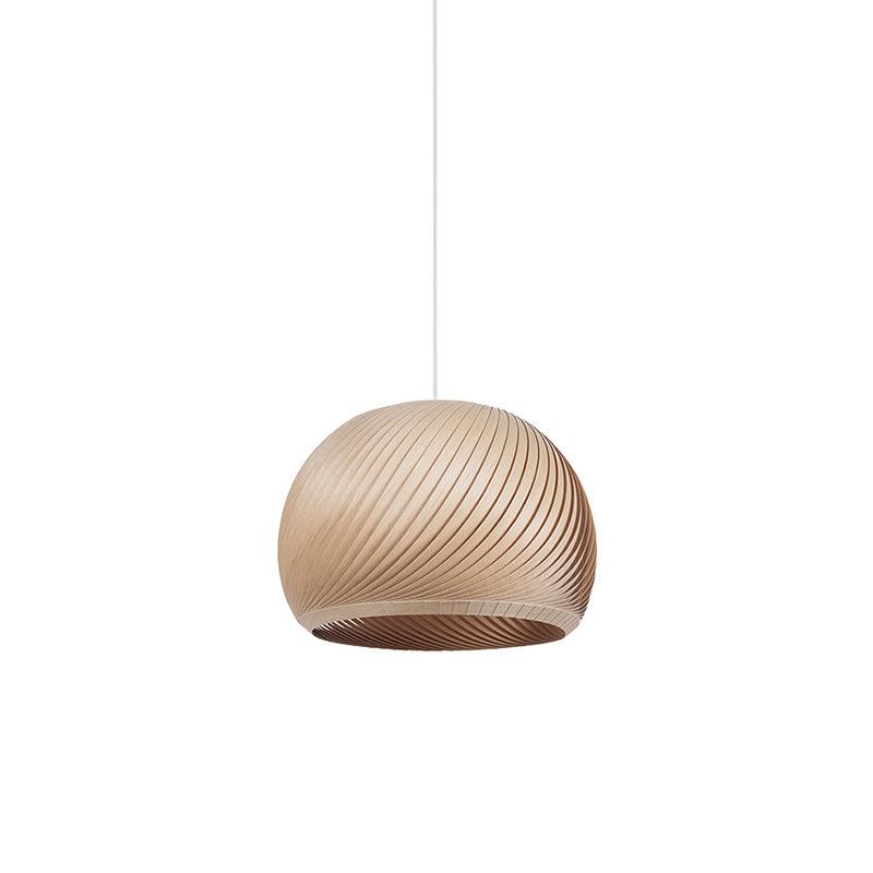 Spirava - Suspension spirale vintage en bois
