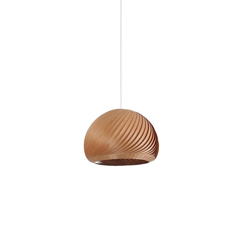 Spirava - Suspension spirale vintage en bois
