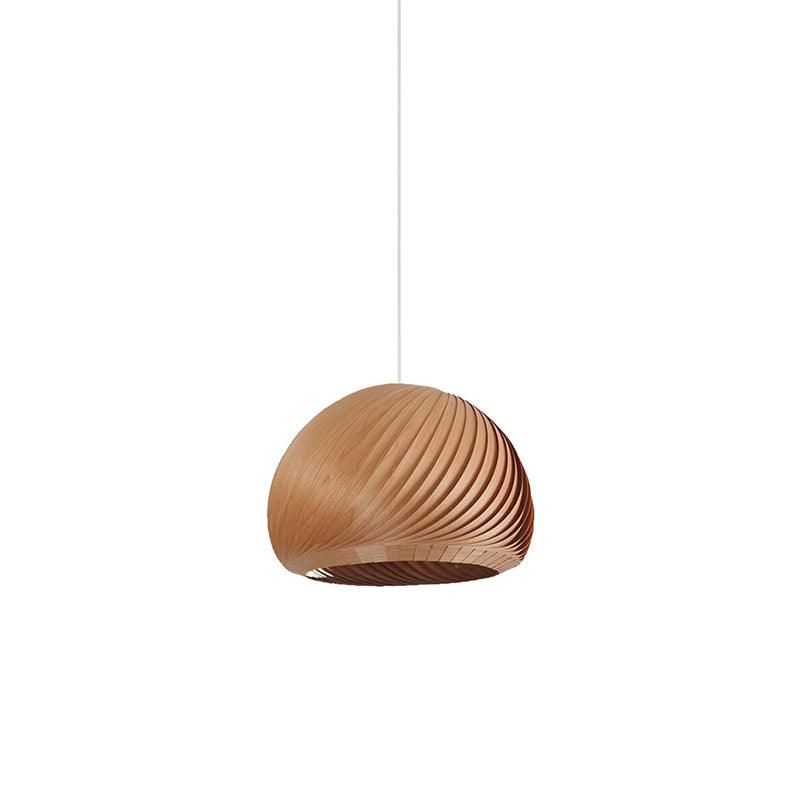 Spirava - Suspension spirale vintage en bois