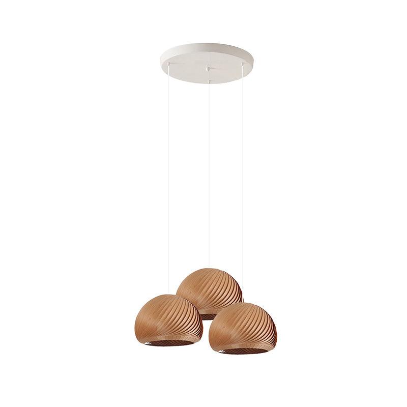 Spirava - Suspension spirale vintage en bois