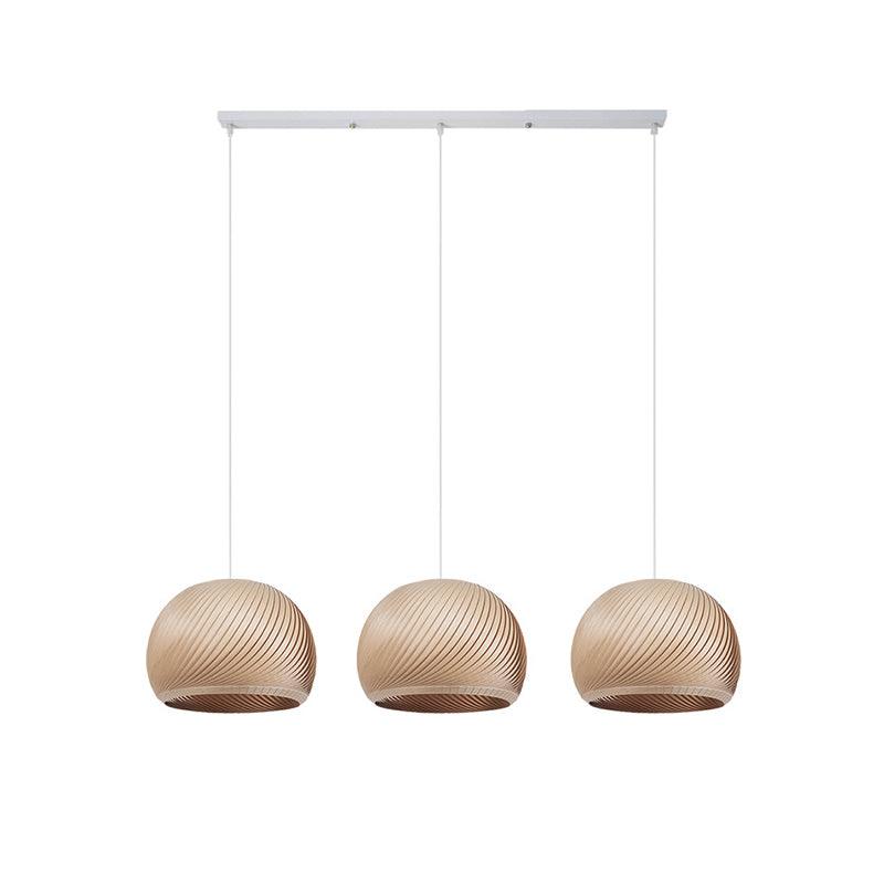 Spirava - Suspension spirale vintage en bois