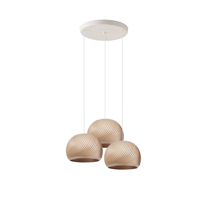 Spirava - Suspension spirale vintage en bois