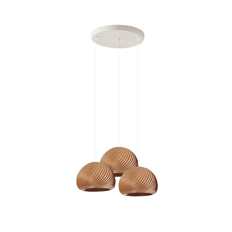 Spirava - Suspension spirale vintage en bois