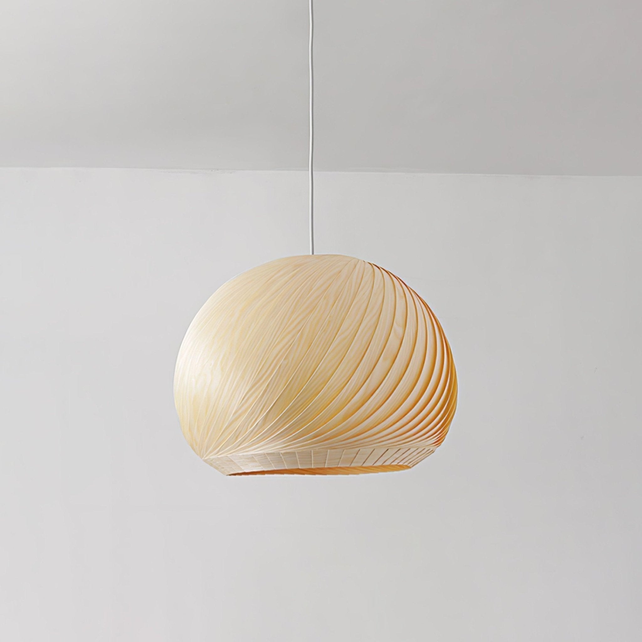Spirava - Suspension spirale vintage en bois