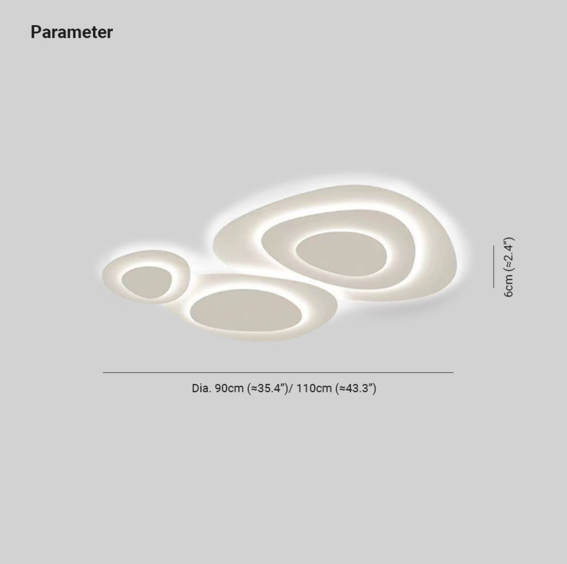 Ramonde – Plafonnier LED moderne en métal pour salon chambre salle à manger