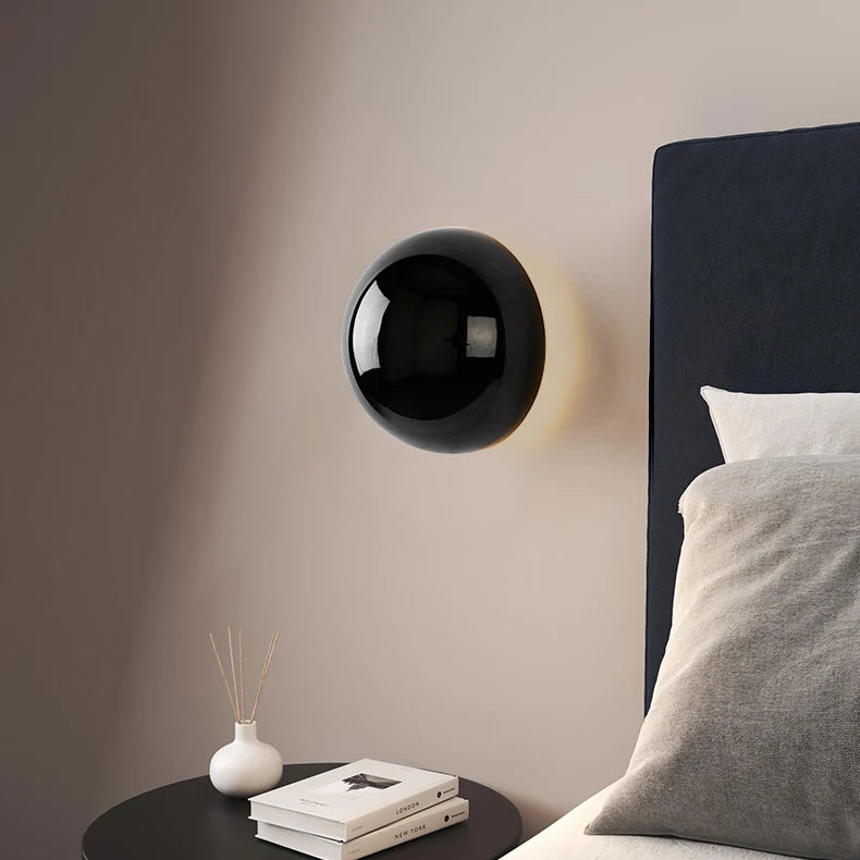 Bauvera – Lampada da parete LED con globo in vetro singola