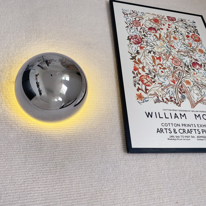 Bauvera – Lampada da parete LED con globo in vetro singola
