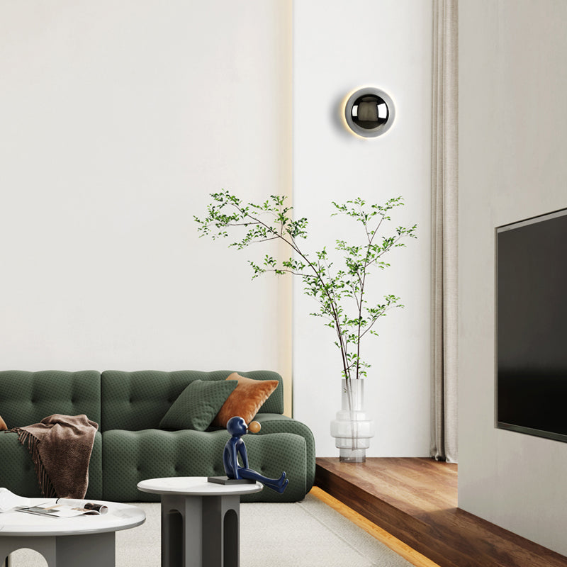 Bauvera – Lampada da parete LED con globo in vetro singola
