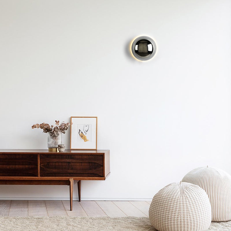 Bauvera – Lampada da parete LED con globo in vetro singola