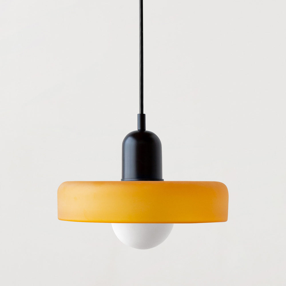 Velmiora – Lampada a sospensione in vetro stile Bauhaus