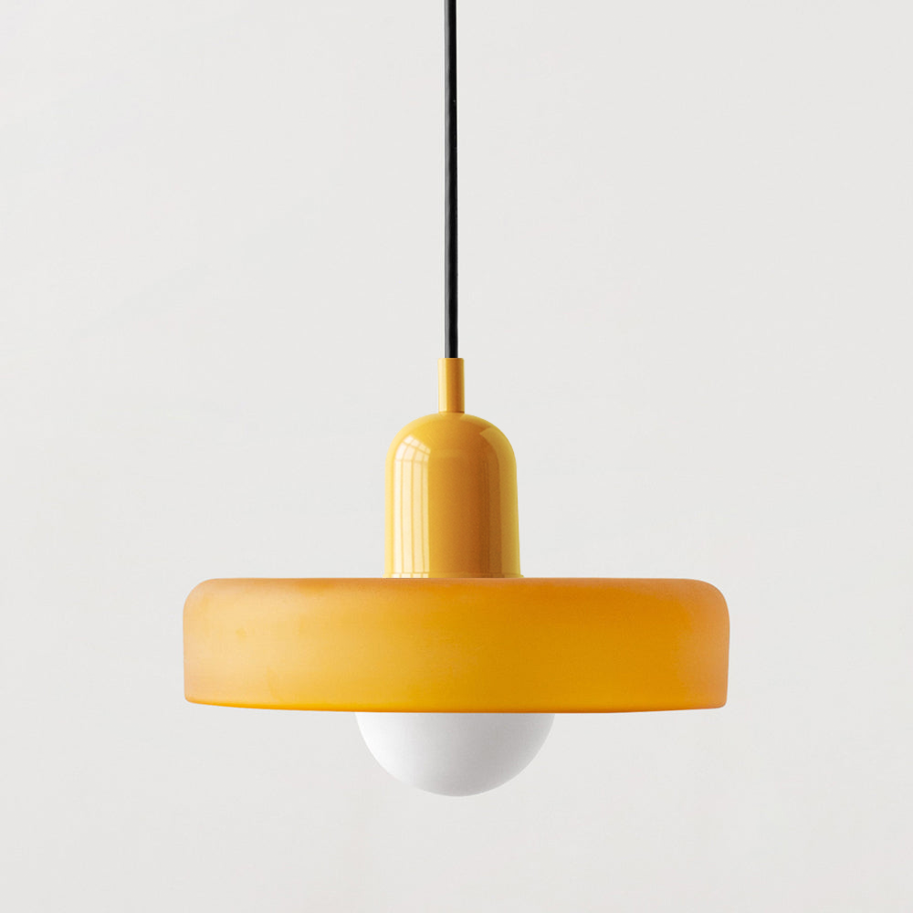 Velmiora – Lampada a sospensione in vetro stile Bauhaus
