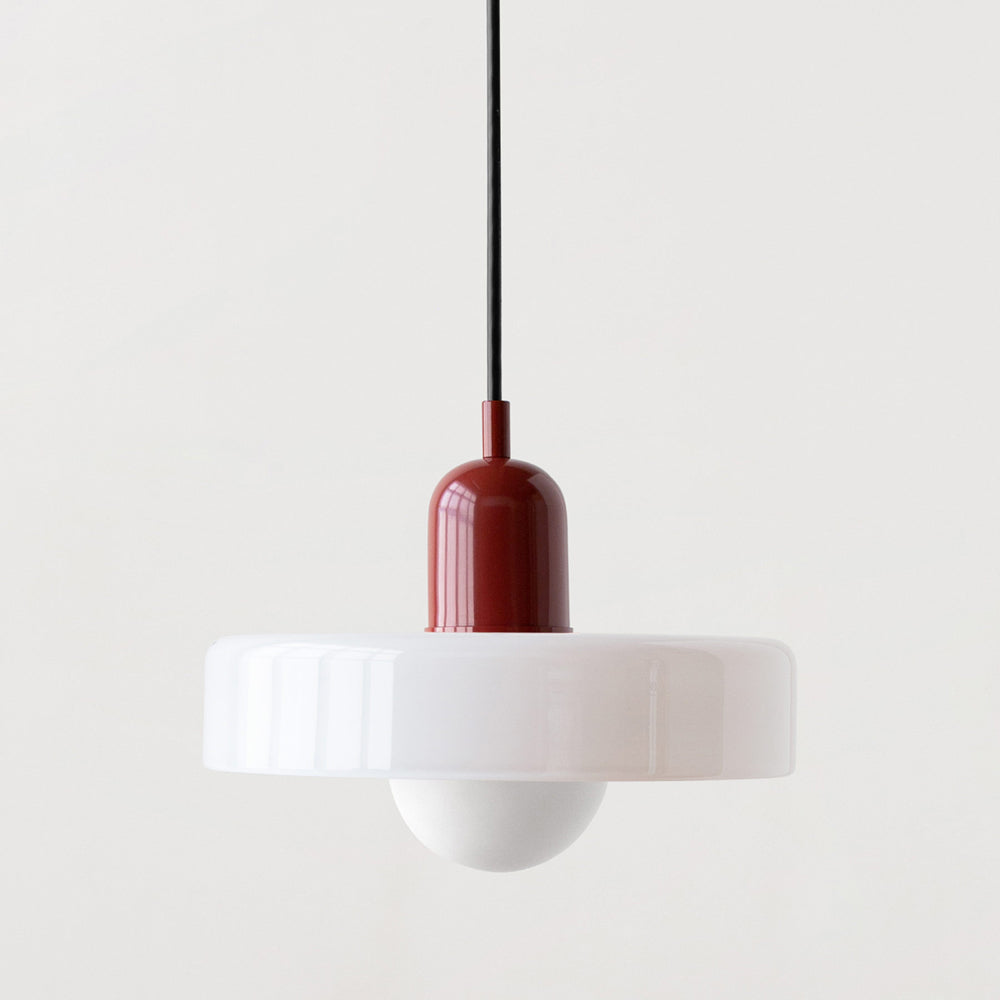 Velmiora – Lampada a sospensione in vetro stile Bauhaus