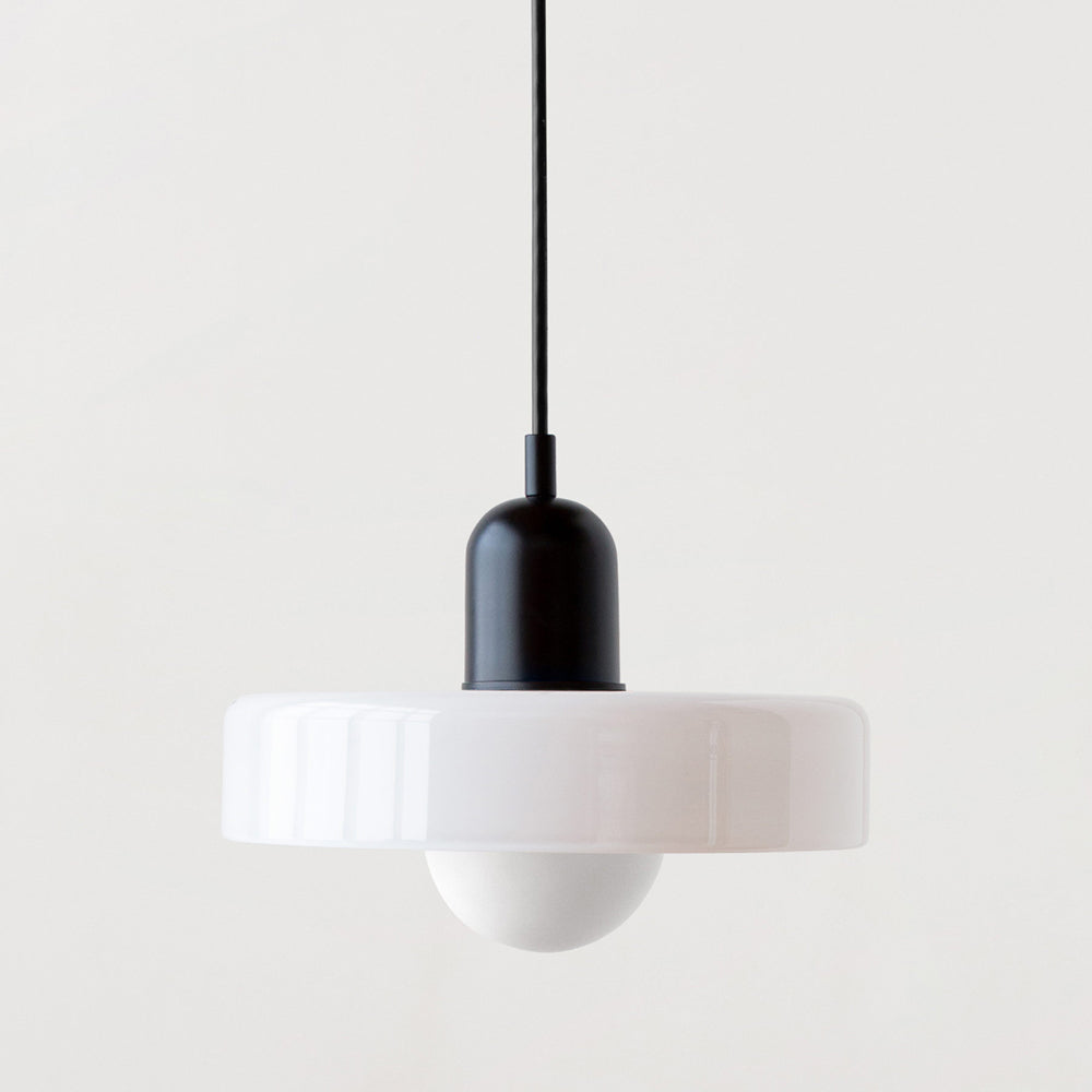 Velmiora – Lampada a sospensione in vetro stile Bauhaus