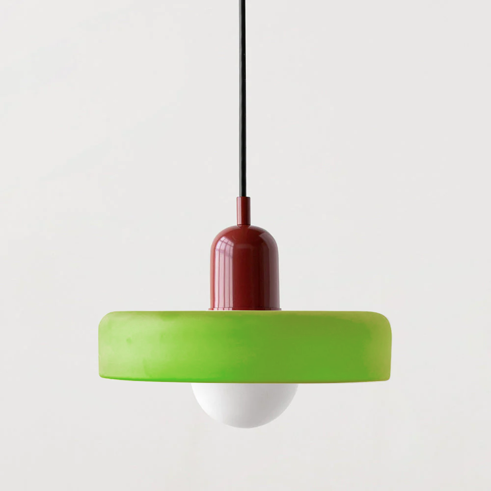 Velmiora – Lampada a sospensione in vetro stile Bauhaus