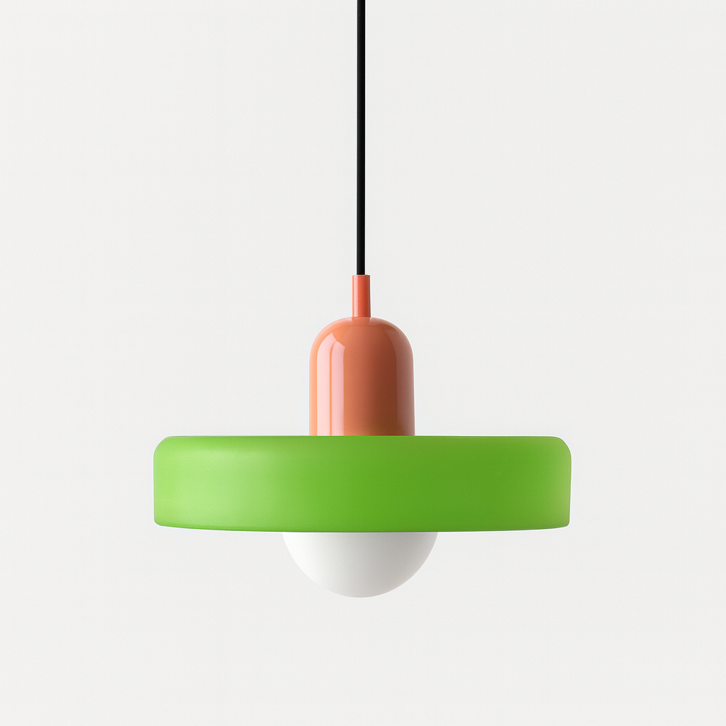 Velmiora – Lampada a sospensione in vetro stile Bauhaus