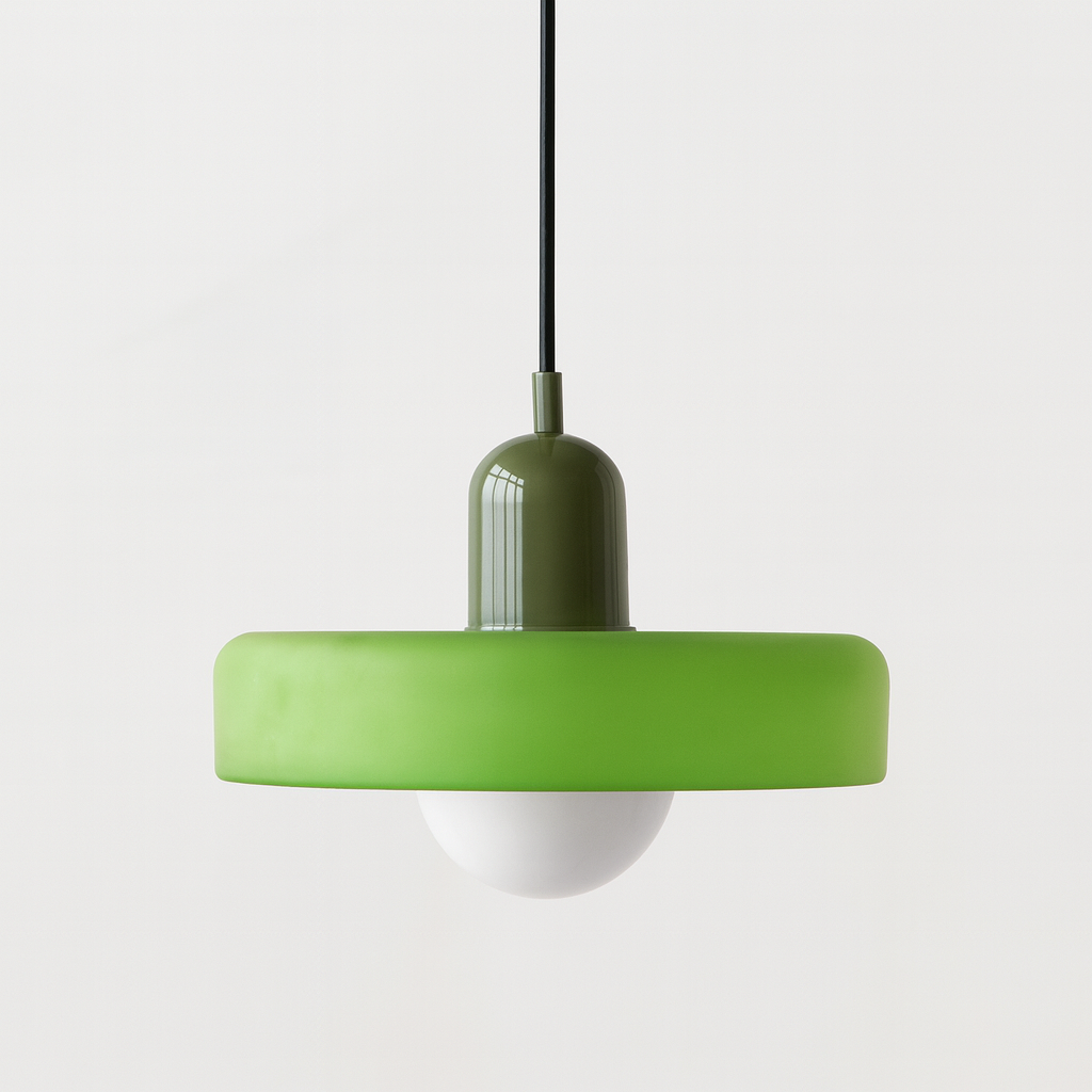 Velmiora – Lampada a sospensione in vetro stile Bauhaus