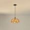 Eurvion - Lampada a sospensione in tessuto di rattan