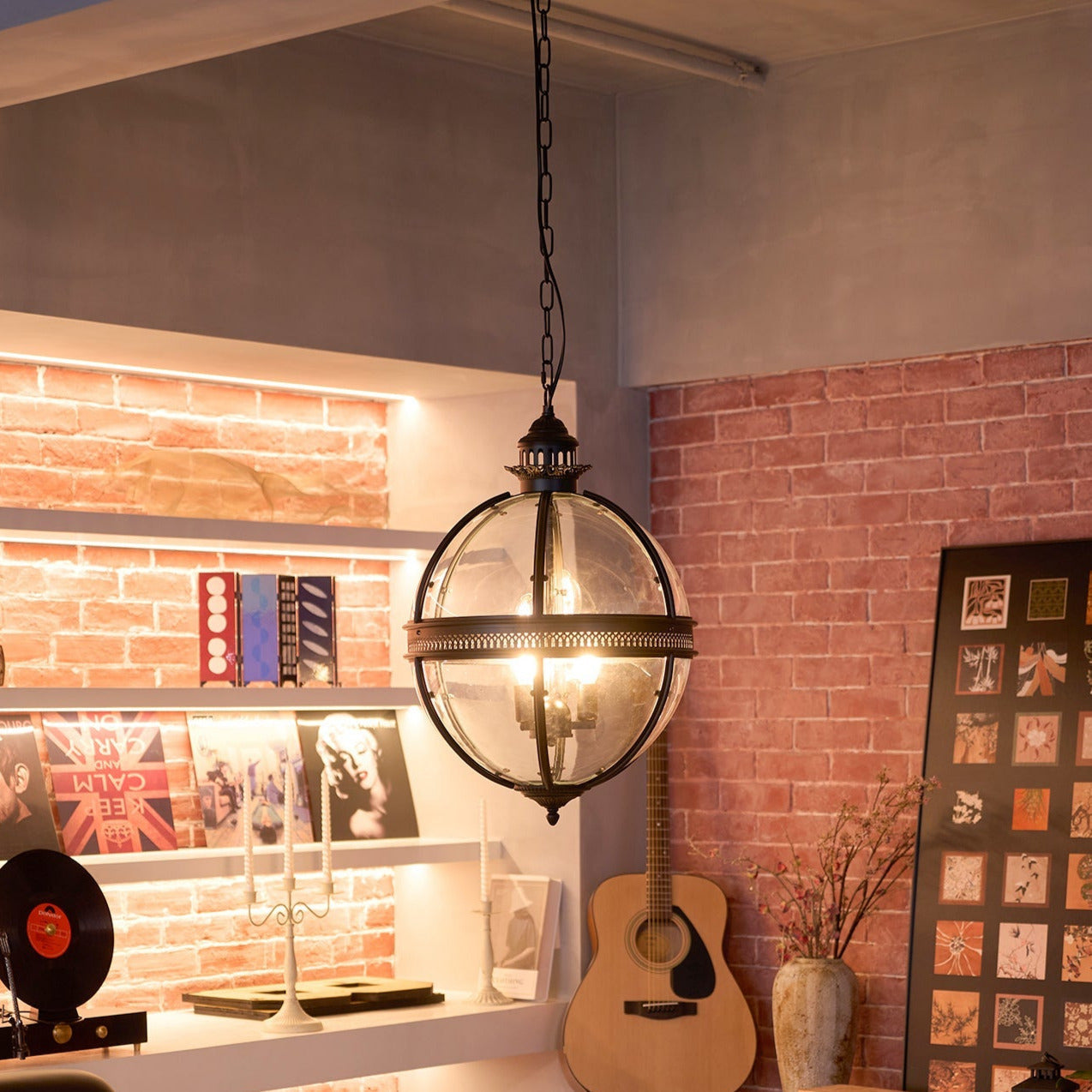 Vnora - Vintage Glass Pendant Light